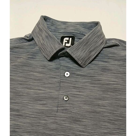 FootJoy Other - Footjoy Men's Performance Gray Blend Golf Polo Embroidered Size Large